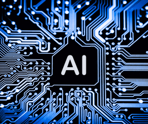 AI surrounded by technology